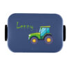 Grüner Trecker mit Wunschname Mepal Lunchbox Take a Break midi