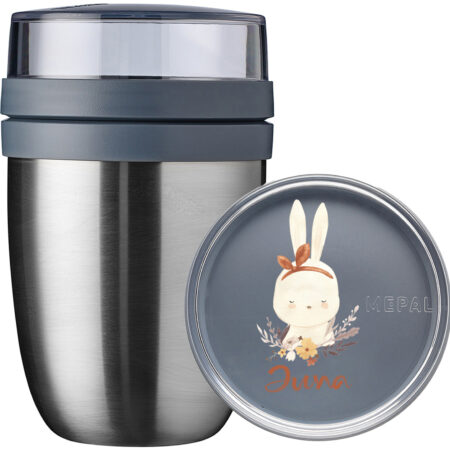 Bohemian niedlicher Hase Thermo-Lunchpot Ellipse