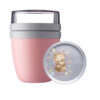 Niedliches Bärchen Motiv mit Rosa Wunschnamen - Lunchpot Ellipse mini