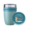 Niedliches Blumenkind Motiv mit Wunschnamen - Thermo Lunchpot Ellipse