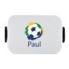 Cooles Fußball Motiv mit Wunschname - Mepal Lunchbox mit Bento Einsatz Take a Break midi