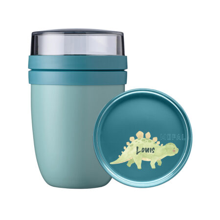 Niedlicher Dino mit Wunschnamen - Thermo Lunchpot Ellipse